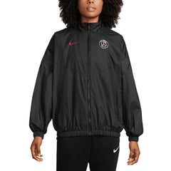 Paris Saint-Germain Women's Essential Windrunner Full-Zip Jacket - Nike Black