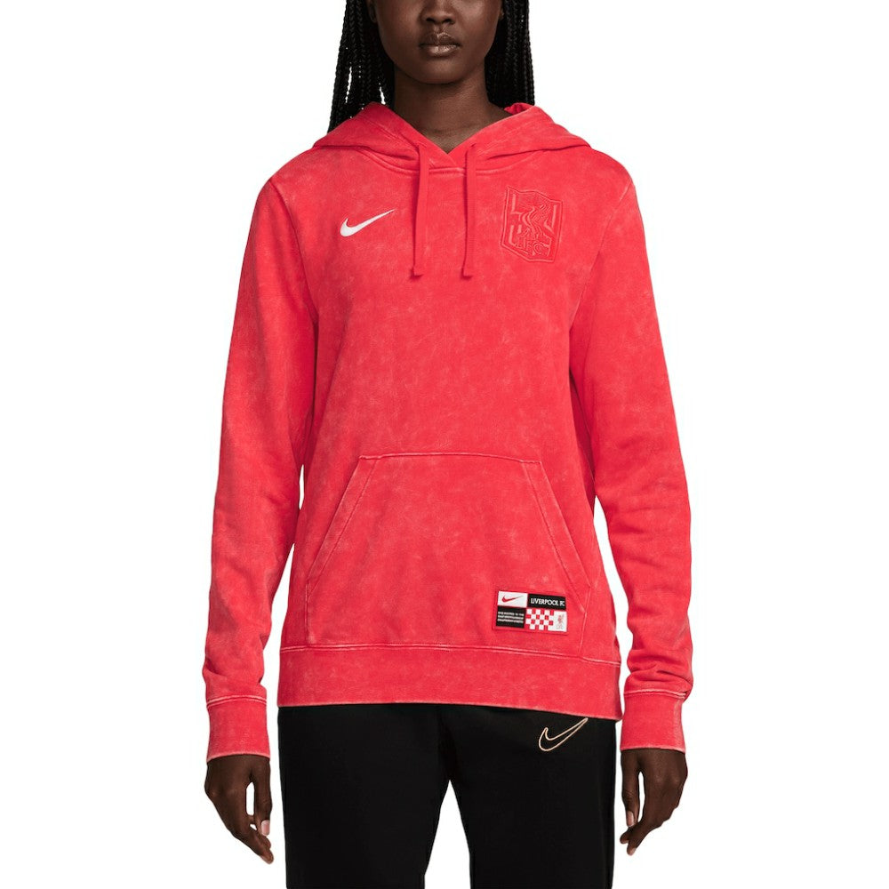 Liverpool Women's 2024/25 Third Club Fleece Pullover Hoodie - Nike Red