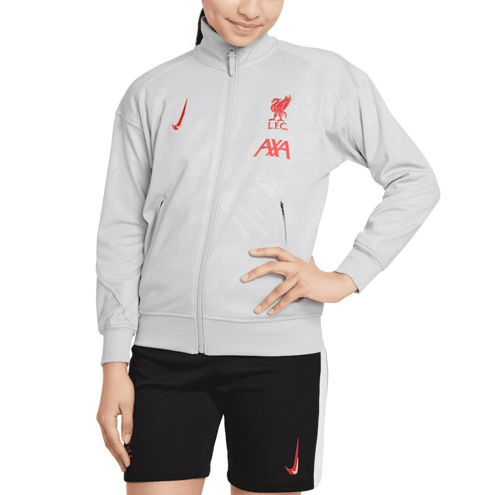 Liverpool Youth 2024/25 Third Academy Pro Anthem Full Zip Jacket - Nike Gray