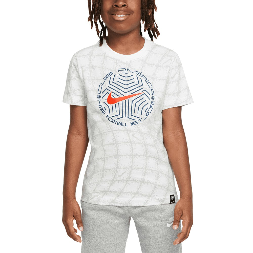 Club America Youth Play T-Shirt - Nike White