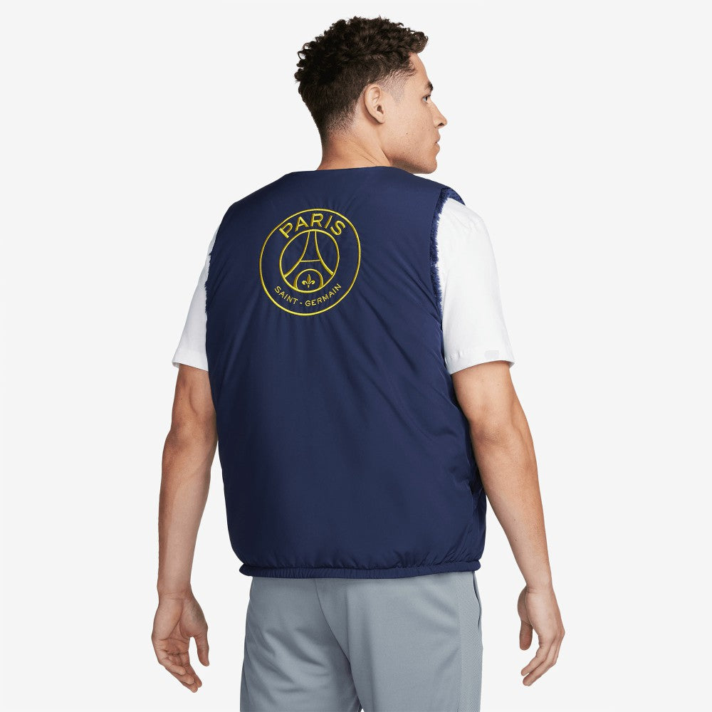 Paris Saint-Germain Club+ Winterized Reversible Full-Zip Vest - Nike Navy