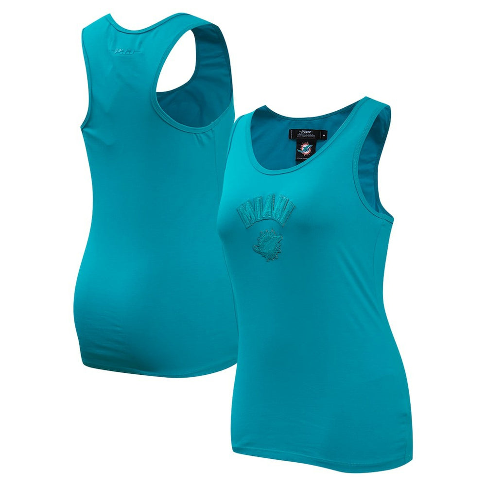 Pro Standard Women's Triple Tonal Racerback Tank Top - Miami Dolphins