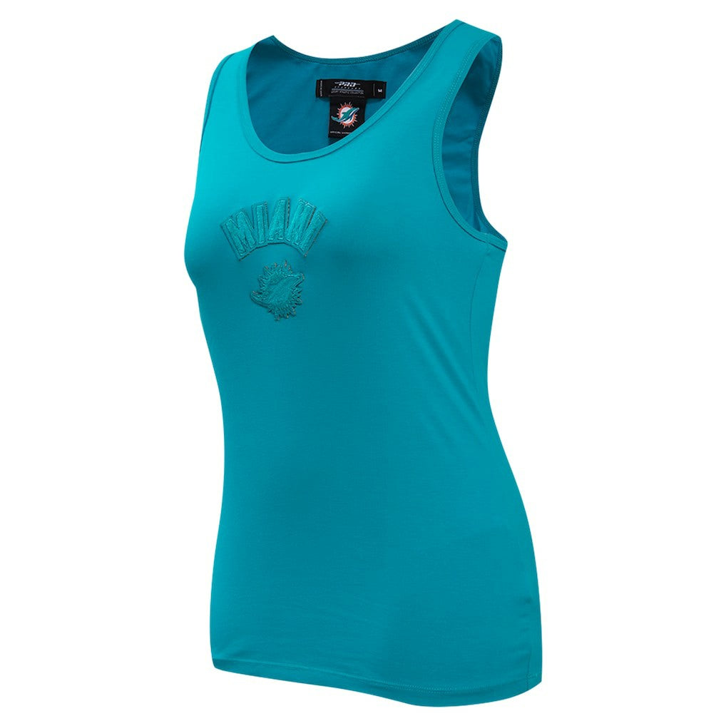 Pro Standard Women's Triple Tonal Racerback Tank Top - Miami Dolphins