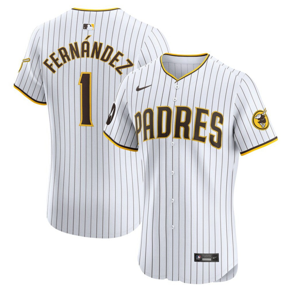 MLB Tony Fernández San Diego Padres Nike Home Elite Sponsor Patch Player Jersey
