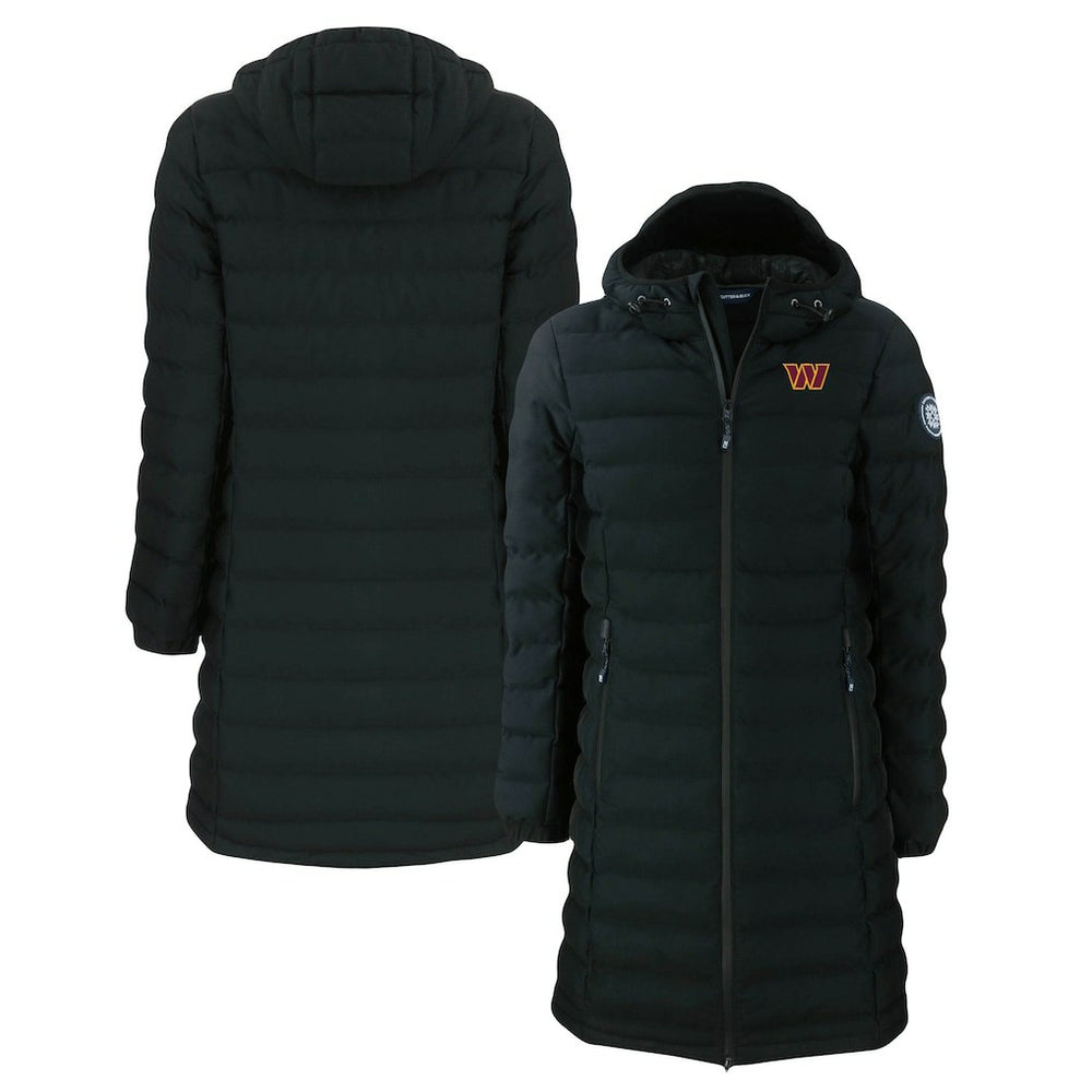 Cutter & Buck Women's Mission Ridge Repreve Eco Insulated Long Full-Zip Puffer Jacket - Washington Commanders