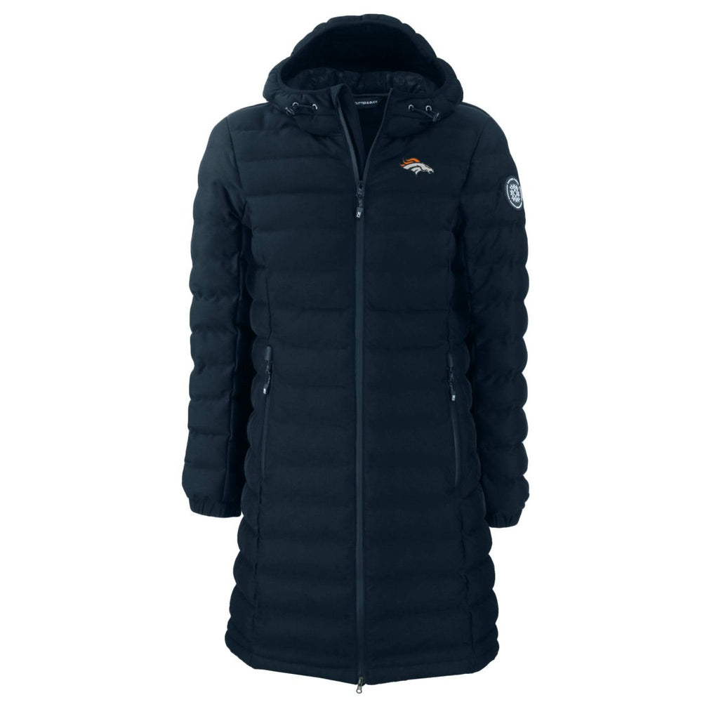 Cutter & Buck Women's Mission Ridge Repreve Eco Insulated Long Full-Zip Puffer Jacket - Denver Broncos