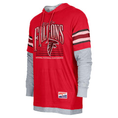 Twofer Long Sleeve Hooded T-Shirt - Atlanta Falcons
