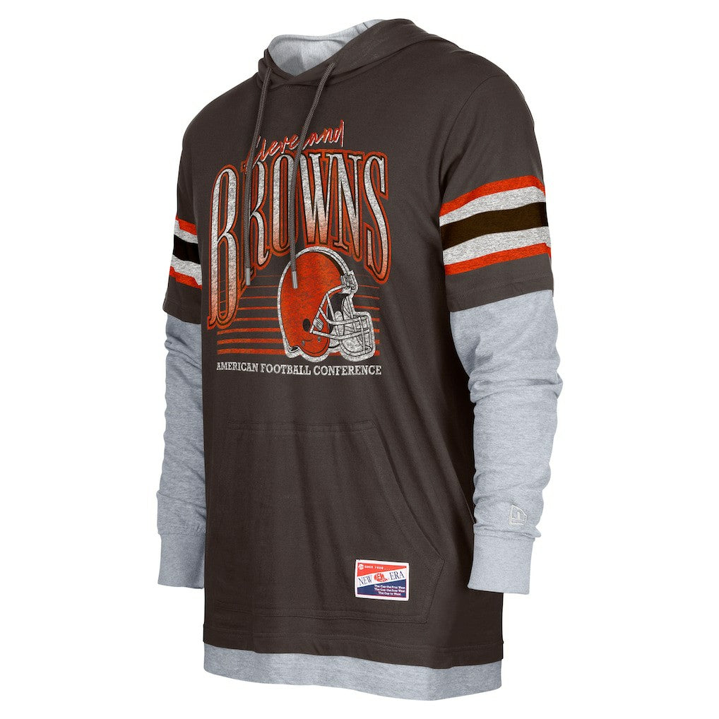 Twofer Long Sleeve Hooded T-Shirt - Cleveland Browns