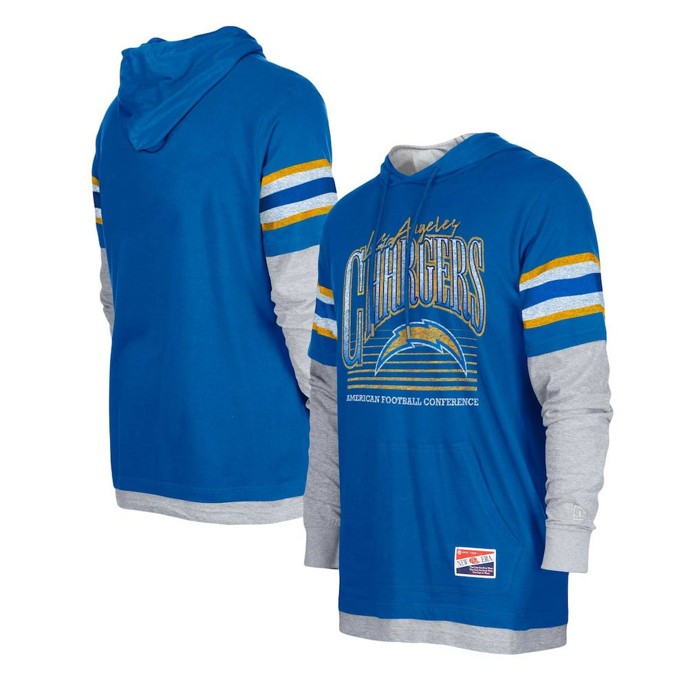 Twofer Long Sleeve Hooded T-Shirt - Los Angeles Chargers