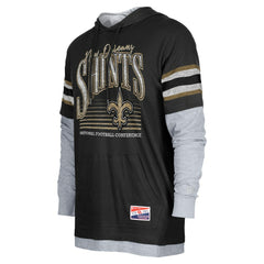 Twofer Long Sleeve Hooded T-Shirt - New Orleans Saints