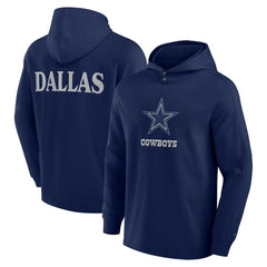 Elements Blaze Tri-Blend Long Sleeve Hoodie T-Shirt - Dallas Cowboys