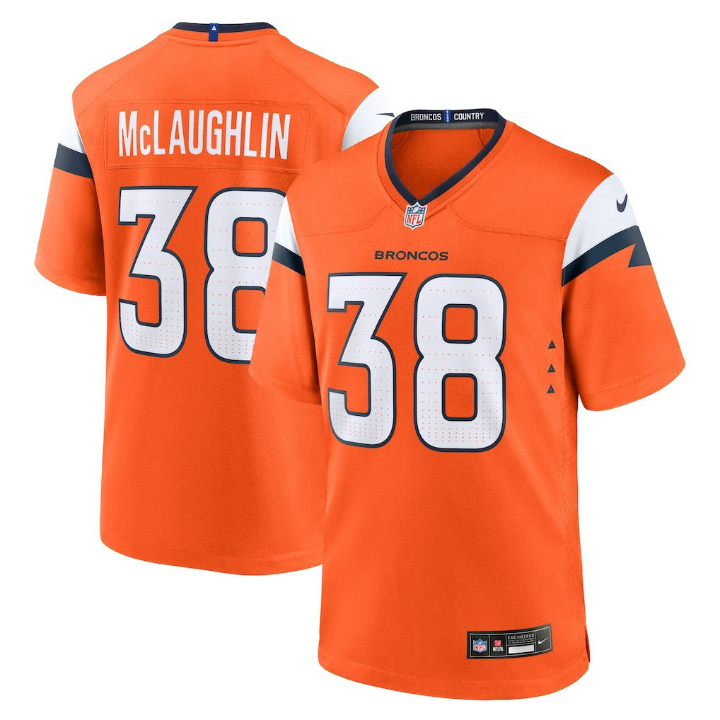 Jaleel McLaughlin  Team Game Jersey - Denver Broncos