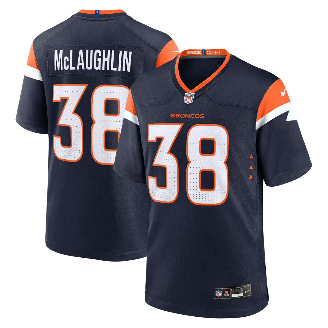 Jaleel McLaughlin  Alternate Game Jersey - Denver Broncos