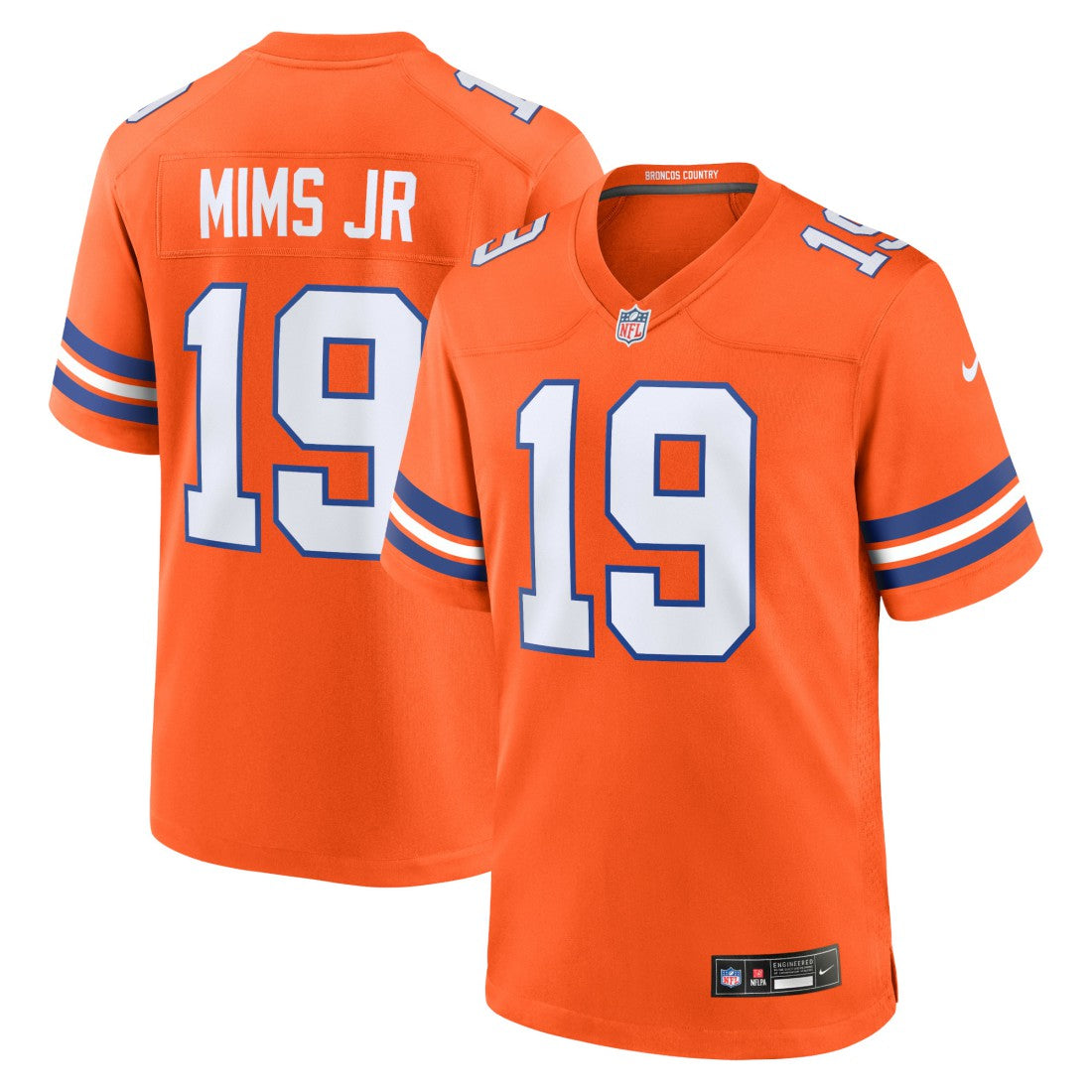 Marvin Mims Jr  Mile High Collection 1977 Throwback Player Game Jersey - Denver Broncos
