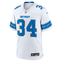 Alex Anzalone  White Game Jersey - Detroit Lions