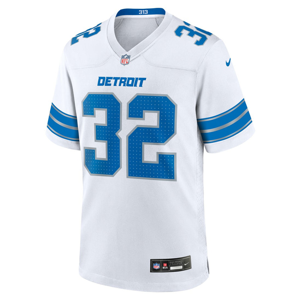 Brian Branch  White Game Jersey - Detroit Lions