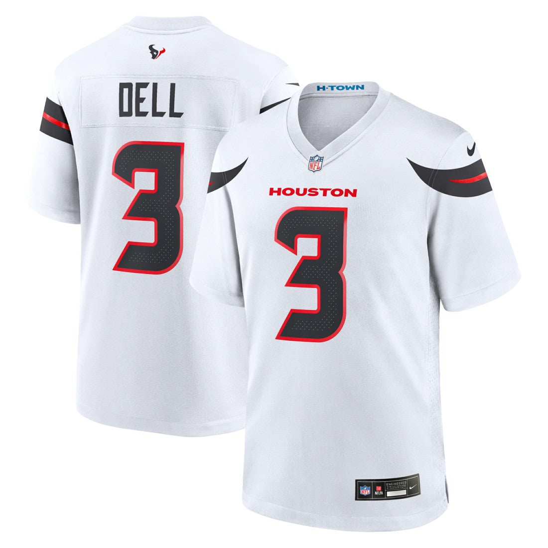 Tank Dell  Game Jersey - Houston Texans