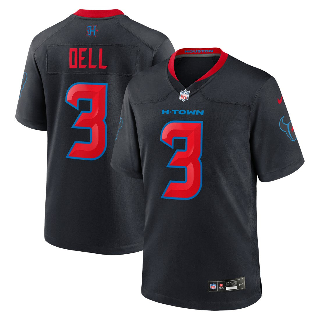 Tank Dell  2nd Alternate Game Jersey - Houston Texans