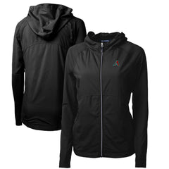 MLB Arizona Diamondbacks Cutter & Buck Women's Adapt Eco Knit Hybrid Recycled Full-Zip Hoodie