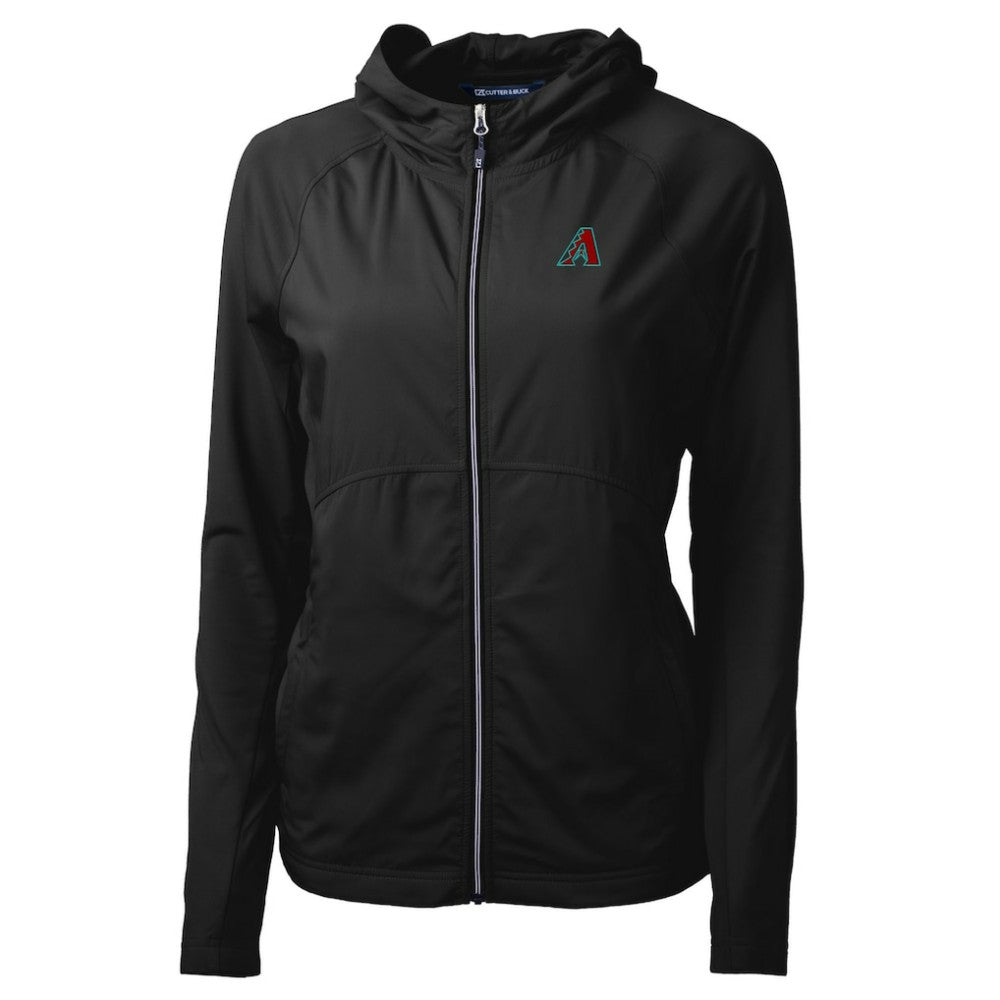 MLB Arizona Diamondbacks Cutter & Buck Women's Adapt Eco Knit Hybrid Recycled Full-Zip Hoodie