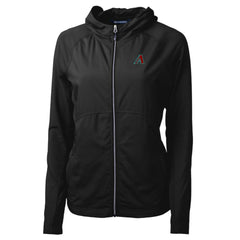 MLB Arizona Diamondbacks Cutter & Buck Women's Adapt Eco Knit Hybrid Recycled Full-Zip Hoodie