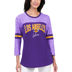 NBA Los Angeles Lakers G-III 4Her by Carl Banks Women's Play the Game 3/4-Sleeve T-Shirt