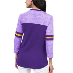 NBA Los Angeles Lakers G-III 4Her by Carl Banks Women's Play the Game 3/4-Sleeve T-Shirt