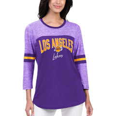 NBA Los Angeles Lakers G-III 4Her by Carl Banks Women's Play the Game 3/4-Sleeve T-Shirt