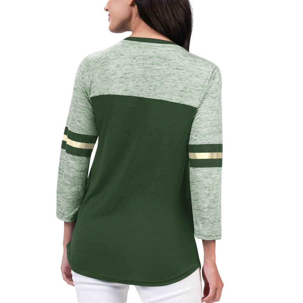 NBA Milwaukee Bucks G-III 4Her by Carl Banks Women's Play the Game 3/4-Sleeve T-Shirt
