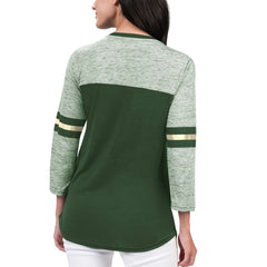 NBA Milwaukee Bucks G-III 4Her by Carl Banks Women's Play the Game 3/4-Sleeve T-Shirt