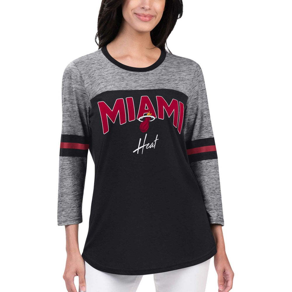 NBA Miami Heat G-III 4Her by Carl Banks Women's Play the Game 3/4-Sleeve T-Shirt