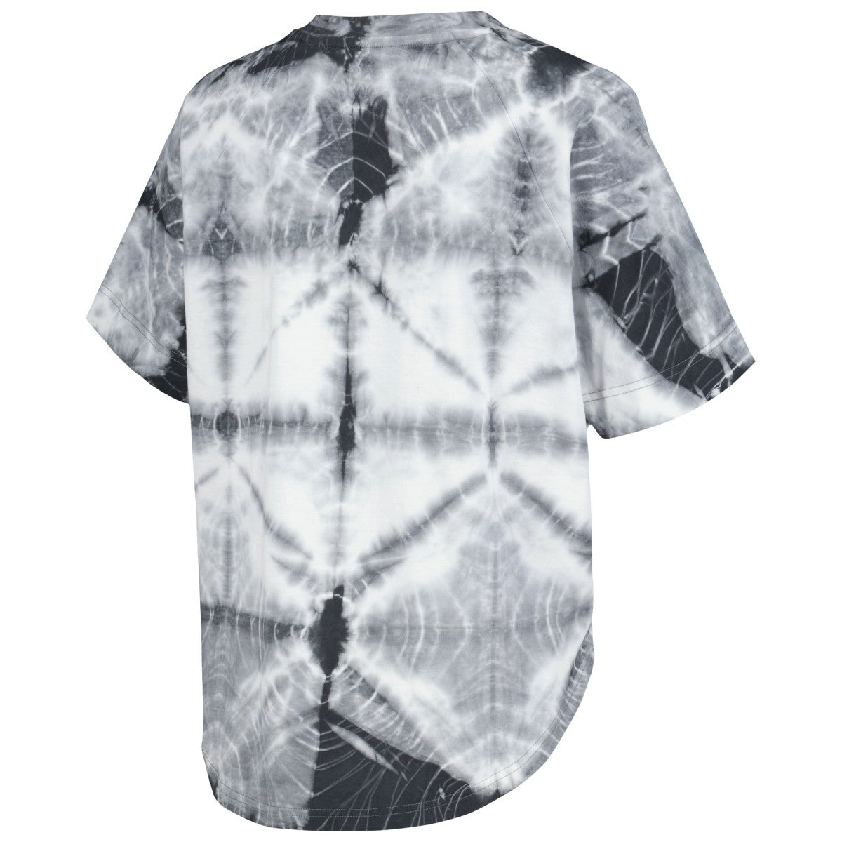 NBA Los Angeles Lakers G-III 4Her by Carl Banks Women's Tournament Raglan Oversized Tie-Dye V-Neck T-Shirt