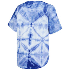 NBA Golden State Warriors G-III 4Her by Carl Banks Women's Tournament Raglan Oversized Tie-Dye V-Neck T-Shirt sale