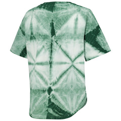 NBA Milwaukee Bucks G-III 4Her by Carl Banks Women's Tournament Raglan Oversized Tie-Dye V-Neck T-Shirt
