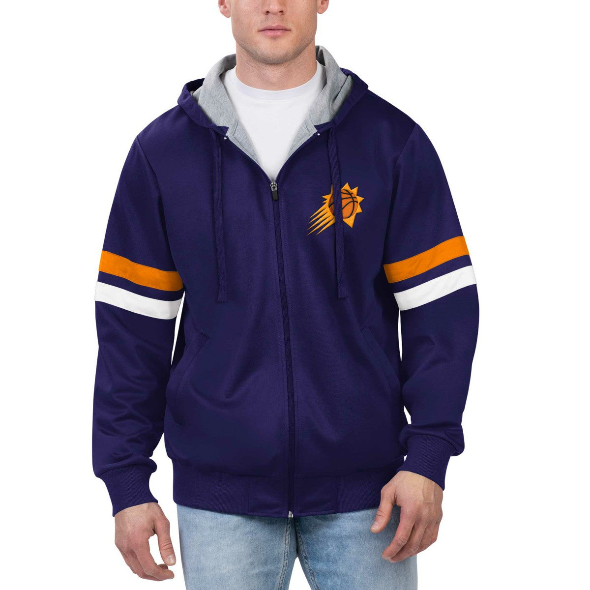 NBA Phoenix Suns G-III Sports by Carl Banks Contender Full-Zip Hoodie Jacket