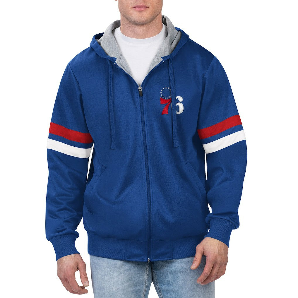 NBA Philadelphia 76ers G-III Sports by Carl Banks Contender Full-Zip Hoodie Jacket