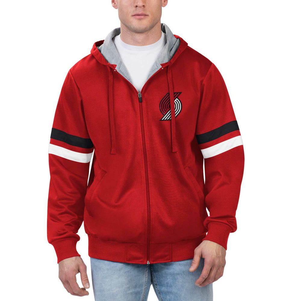 NBA Portland Trail Blazers G-III Sports by Carl Banks Contender Full-Zip Hoodie Jacket