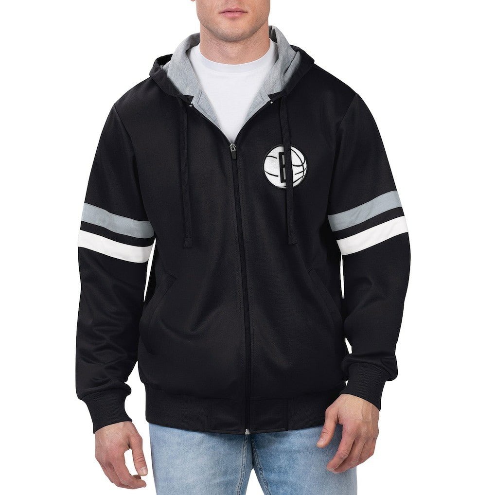 NBA Brooklyn Nets G-III Sports by Carl Banks Contender Full-Zip Hoodie Jacket