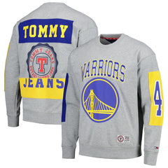 NBA Golden State Warriors Tommy Jeans Hayes Crew Neck Pullover Sweatshirt sale