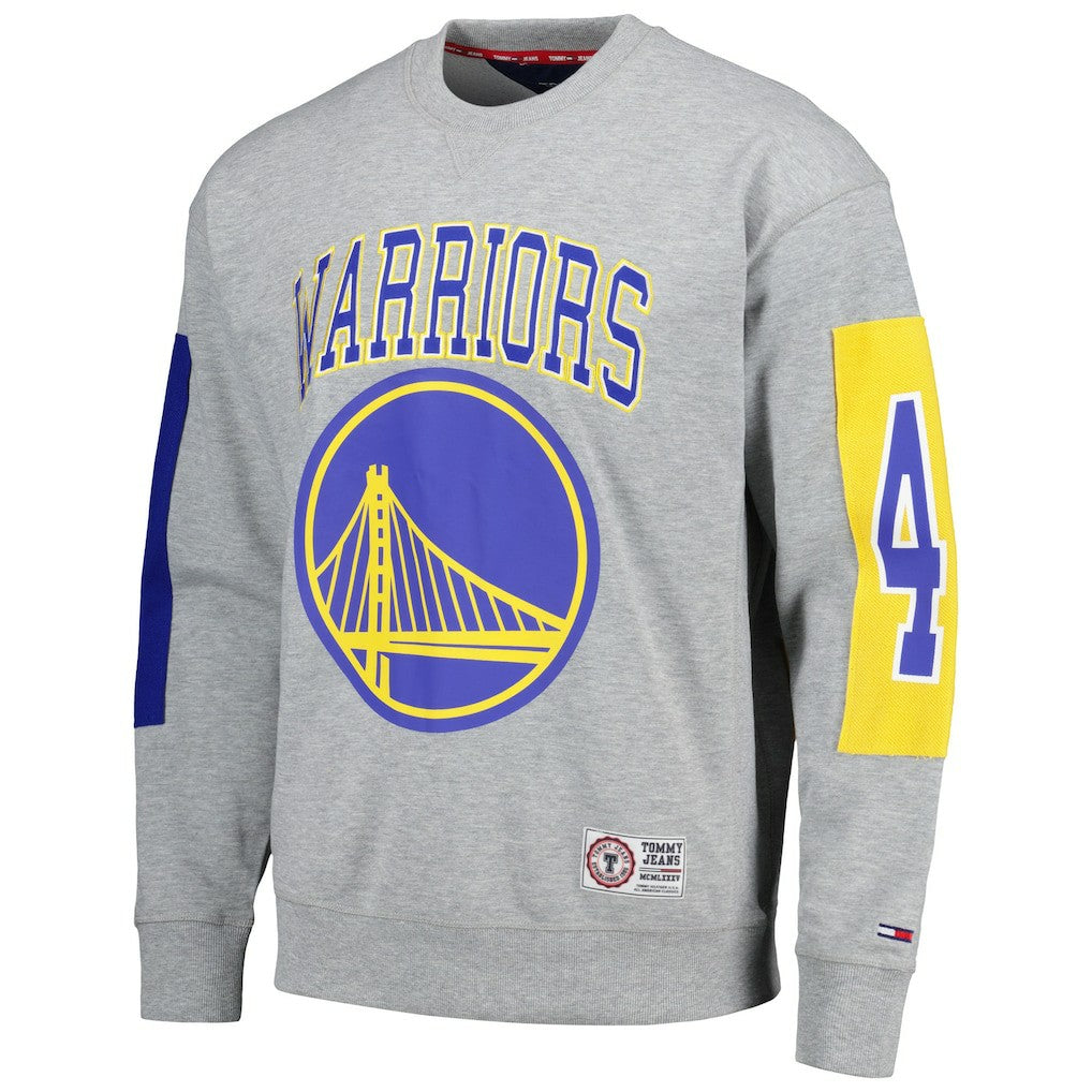 NBA Golden State Warriors Tommy Jeans Hayes Crew Neck Pullover Sweatshirt sale