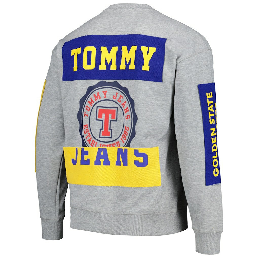 NBA Golden State Warriors Tommy Jeans Hayes Crew Neck Pullover Sweatshirt sale