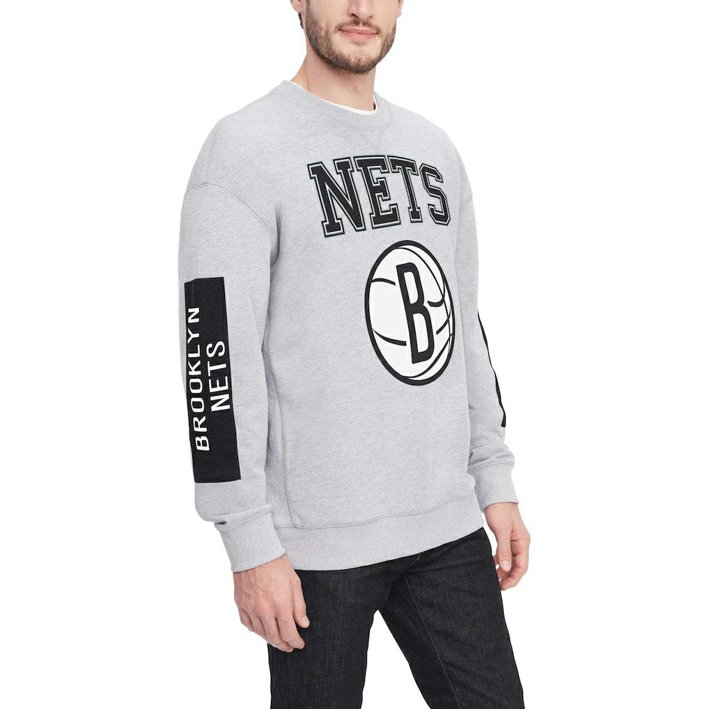 NBA Brooklyn Nets Tommy Jeans Hayes Crew Neck Pullover Sweatshirt