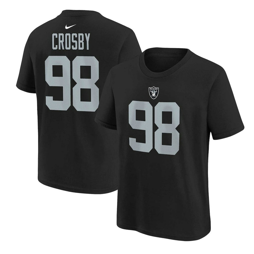 Maxx Crosby  Youth Player Name & Number T-Shirt - Las Vegas Raiders