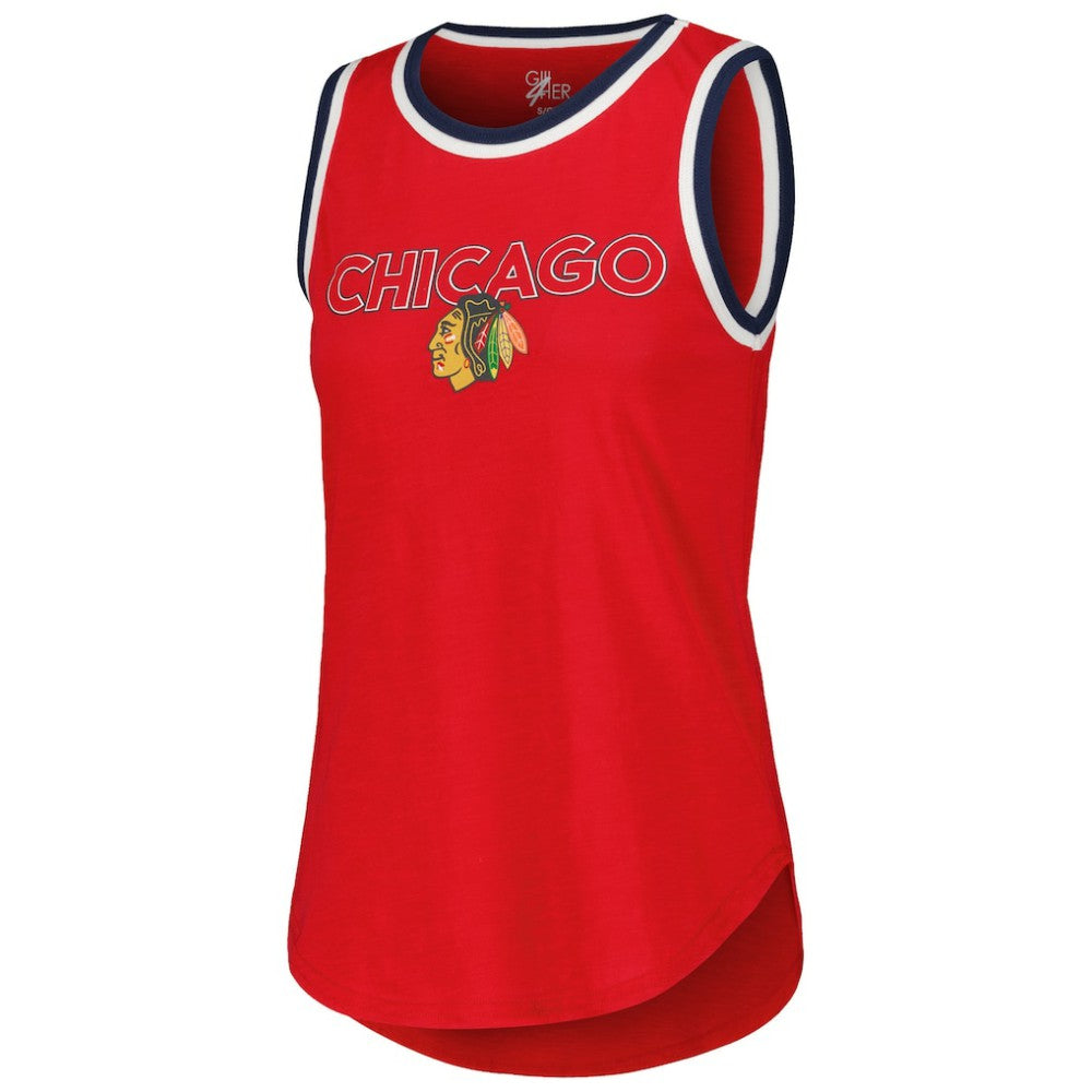 NHL Red Chicago Blackhawks G-III 4Her by Carl Banks Women's Strategy Tank Top