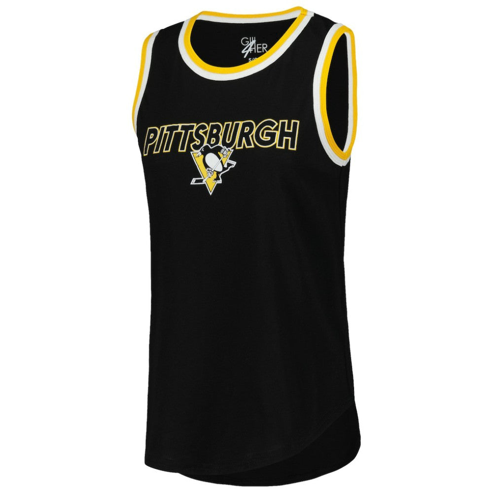 NHL Black Pittsburgh Penguins G-III 4Her by Carl Banks Women's Strategy Tank Top