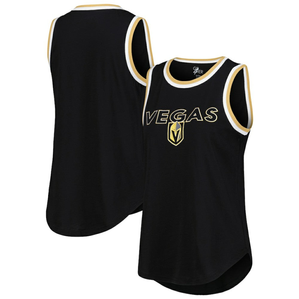 NHL Black Vegas Golden Knights G-III 4Her by Carl Banks Women's Strategy Tank Top