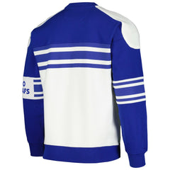 NHL White Toronto Maple Leafs Starter Defense Fleece Crewneck Pullover Sweatshirt
