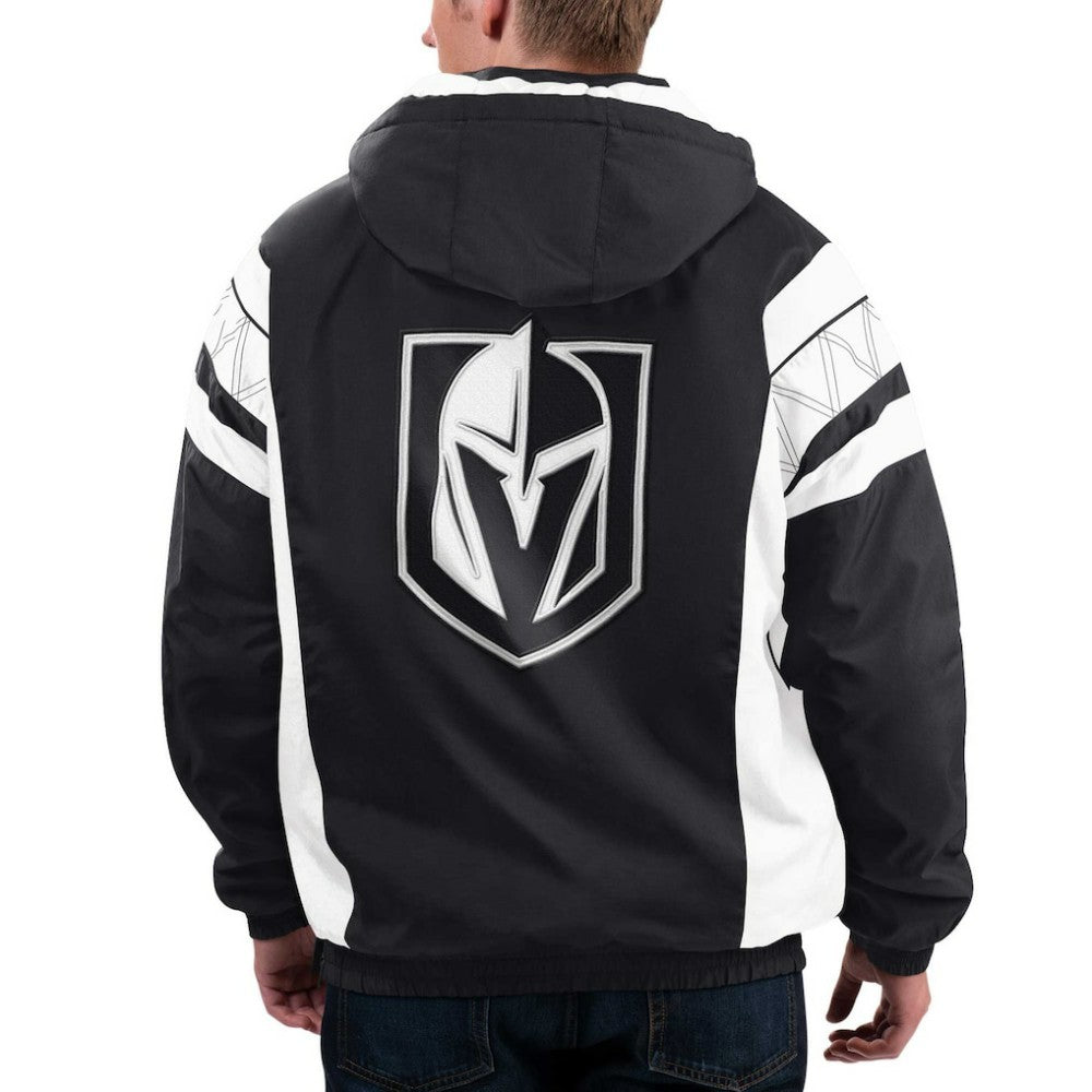 NHL Black Vegas Golden Knights Starter Home Team Half-Zip Hoodie Jacket
