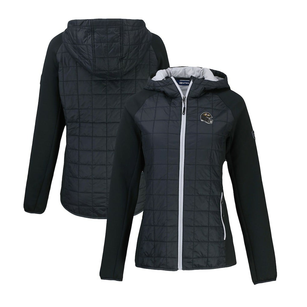 Cutter & Buck Women's Helmet Logo Rainier Primaloft Eco Full-Zip Hybrid Jacket - Baltimore Ravens