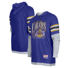 NBA Los Angeles Lakers Layered Long Sleeve Hoodie T-Shirt